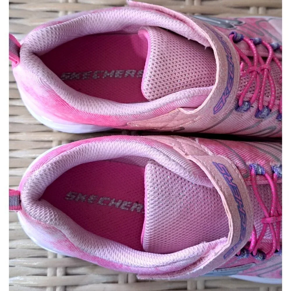 Skechers Women's 4 Pink Low Cut Slip On Hook & Loop Sneakers